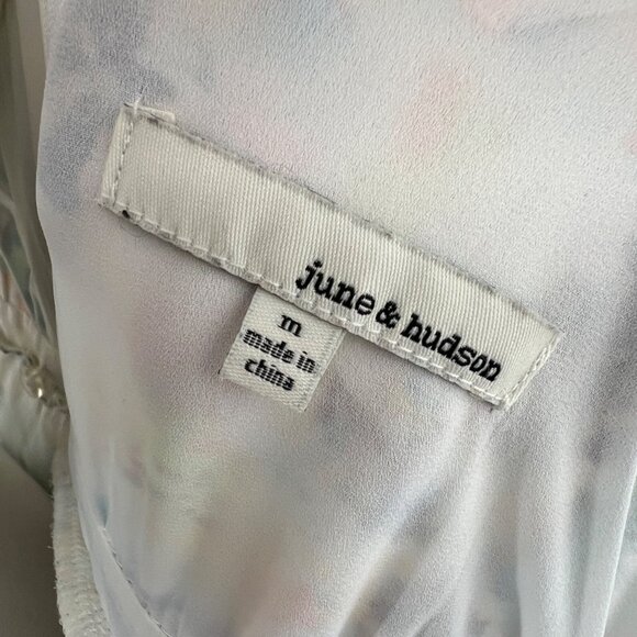 June & Hudson Floral Maxi Wrap Summer Dress Multicolor Size Medium - Picture 12 of 13